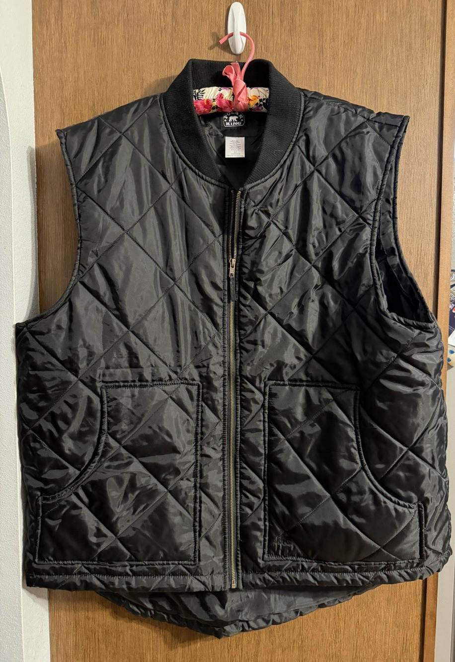 Polar King Quilted work vest mens 3XLT Barn Chore Black Outdoors Big & Tall